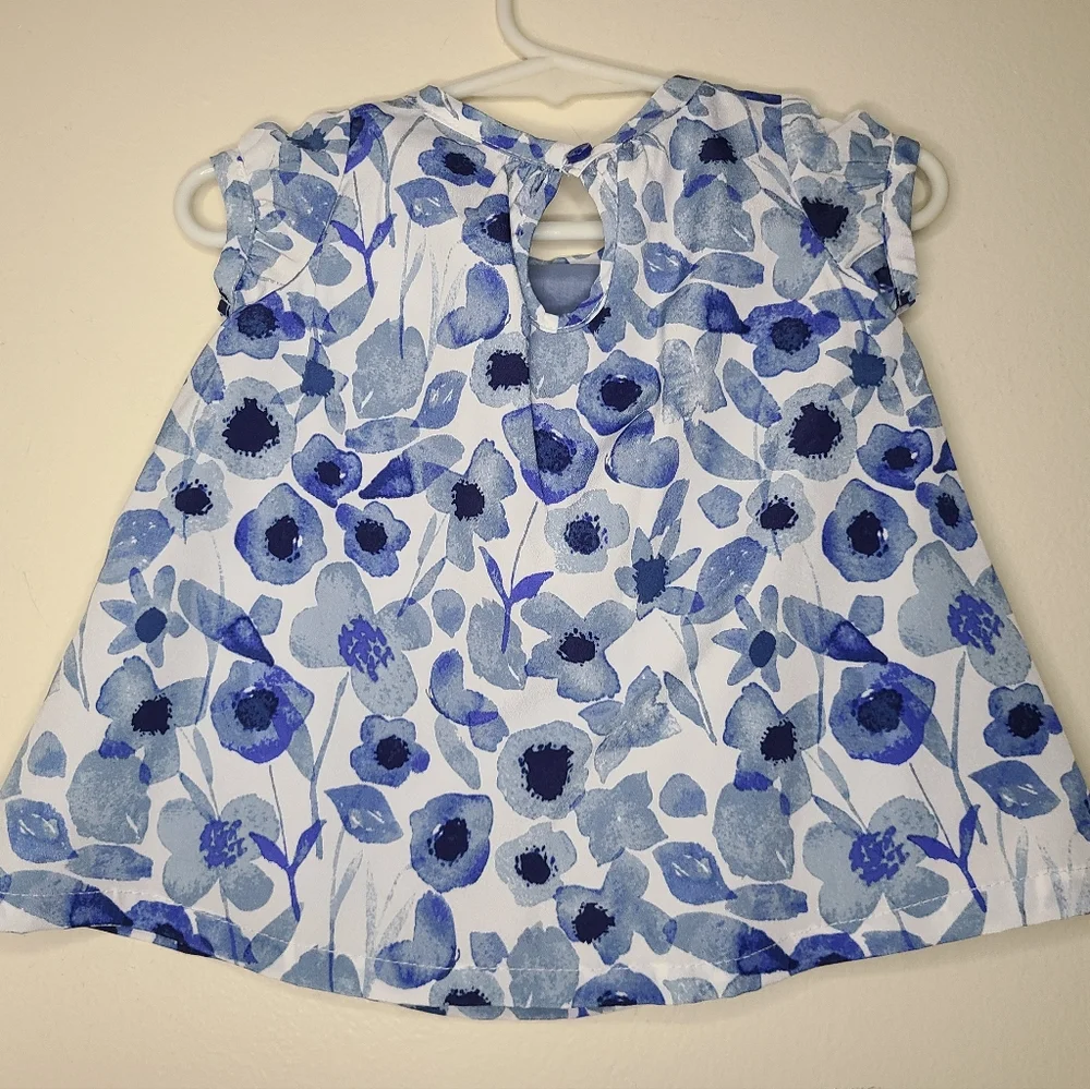 Bundle of blue and green baby dresses 3-6months gap & oshkosh